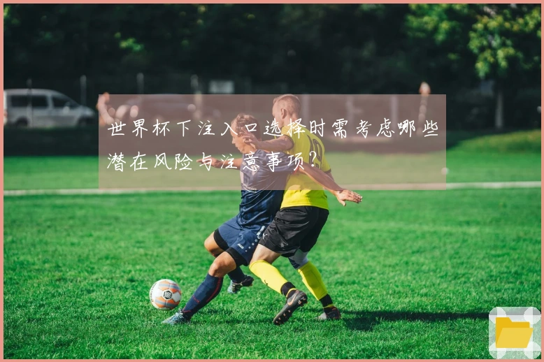 世界杯下注入口选择时需考虑哪些潜在风险与注意事项？